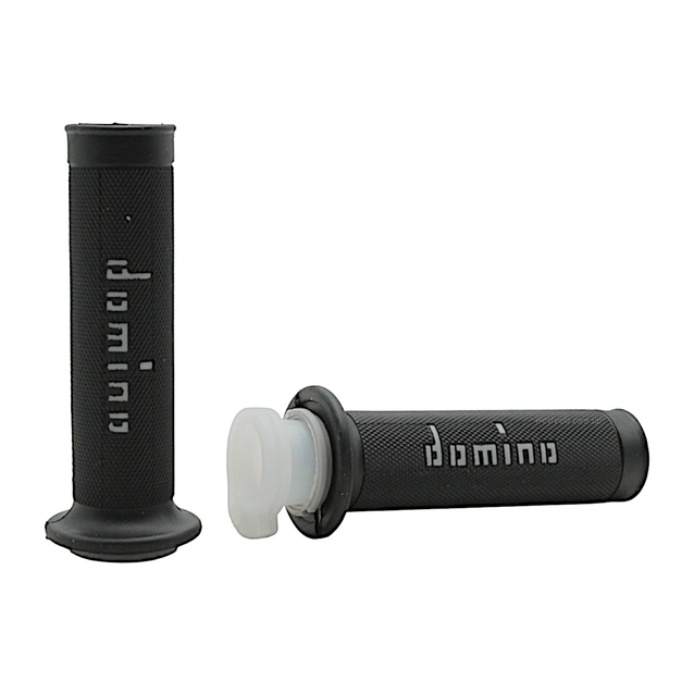 Мото гріпси DOMINO універсальні (тип5) чорно-сірі ITALY фото westvelo.com