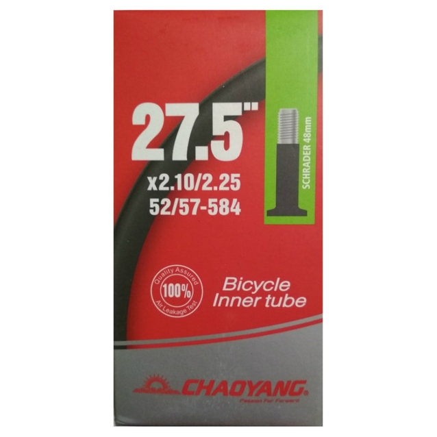 Камера 27.5. довгий ніпель AV 48mm CHAOYANG (2.10-2.25) фото westvelo.com