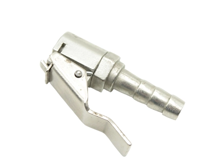 Наконечник-прищепка шланга насоса латунь з клапаном