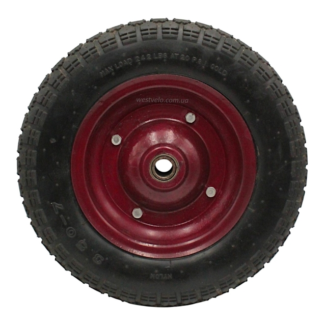 Колесо тачки "7" 3.50-7 під вісь Ø20, без віськи фото westvelo.com