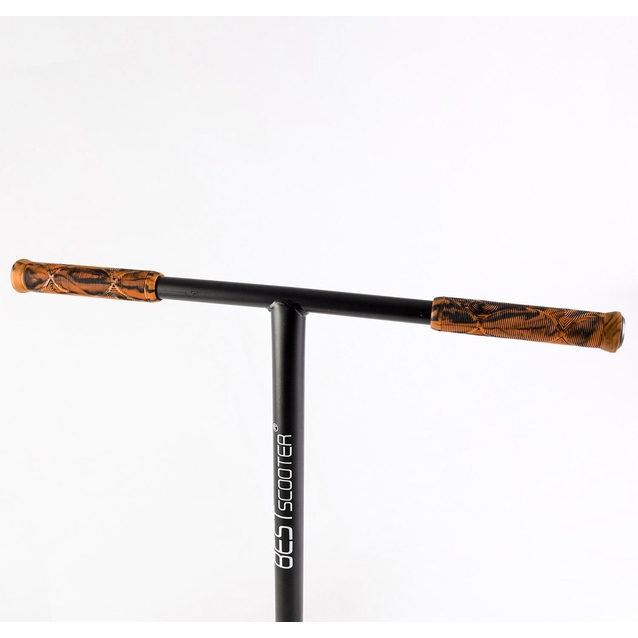 Самокат трюковий Best Scooter «SPIDER» 53880 помаранчевий, HIC-система, пеги, AL диск та дека, колеса PU Ø110mm, ширина керма - 60 см фото westvelo.com