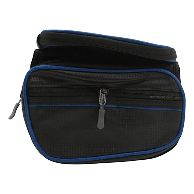 Сумка на раму 2x-стороння + місце для телефону чорна 019 фото westvelo.com