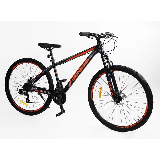 Велосипед 29 ST Corso «GENESIS» GN-29015 сталь 17", (к-т Saiguan) чорно-помаранчевий фото westvelo.com
