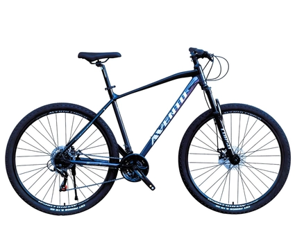 Велосипед 29 AL Corso «AVENTO» AT-68870 алюміній 21", (к-т SHIMANO) чорно-синьо-фіолетовий