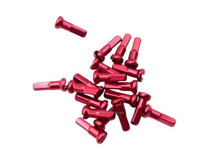 Головка (ніпель) NIPPLE, на Ø2мм спицю, алюміній, червоний, 14G (Germany)