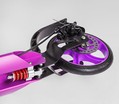Самокат дитячий 2-х колісний, PU Best Scooter «FACTOR» BS-54065 фіолетовий, Ø200mm, AL, 2 амортизатора, фляготримач