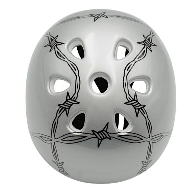 Вело шолом "TK Sport" 598 (55см) сірий, шипи фото westvelo.com