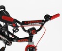 Дитячий велосипед 14 ST Corso «MAXIS» CL-14602 чорно-червоний, ручне гальмо, дзвіночок, сидіння з ручкою, додаткові колеса фото westvelo.com
