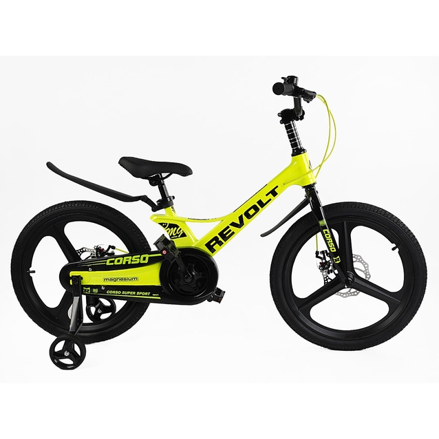 Дитячий велосипед 20 MG Corso «REVOLT» MG-20884 магнієва рама, жовтий фото westvelo.com