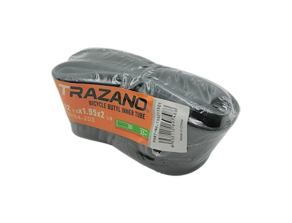 Камера 12 прямий ніпель AV 33mm TRAZANO (12x1/2x1.95x2 1/4) (50/54-203)
