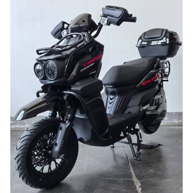 Електроскутер Corso «BLACKFURY» BF-755147, двигун 2800W, акумулятор 72V/40Ah літій-залізо-фосфатний, чорно-червоний фото westvelo.com