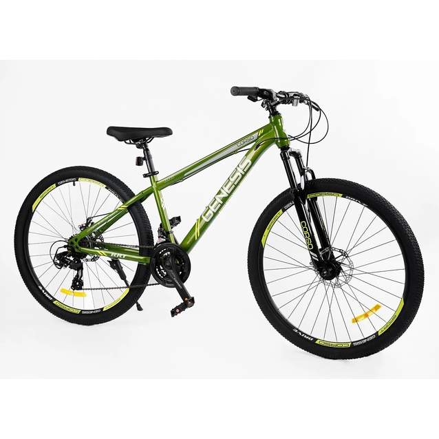 Велосипед 27.5 ST Corso «GENESIS» GS-27105 сталь 15", (к-т Saiguan) зелений фото westvelo.com