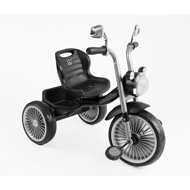 Дитячий велосипед 3-х колісний EVA (піна) Best Trike колеса 10-8, BS-67800 чорний, сталева рама, УКР. ОЗВУЧУВАННЯ, кошик фото westvelo.com