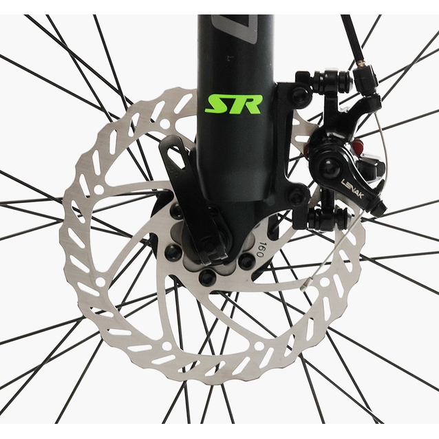 Велосипед 29 ST Corso «LEADER» LD-44800 сталь 21", (к-т SHIMANO) чорно-салатовий фото westvelo.com