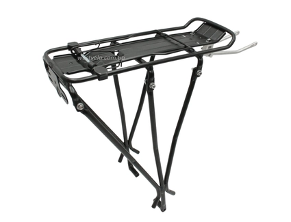 Багажник універсальний алюмінієвий чорний на три підпори збірний на болтах