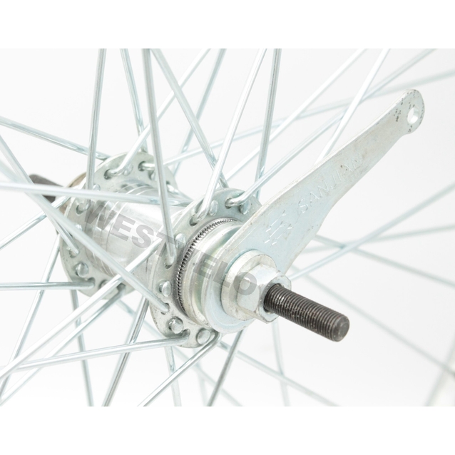 Колесо 24. зад, обід нікель, спиця 3мм, вт. Falcon + к-т фото westvelo.com