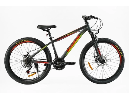 Велосипед 26 ST Corso «SKYWALKER» SW-26333 сталь 15", (к-т SunRun) сіро-помаранчевий