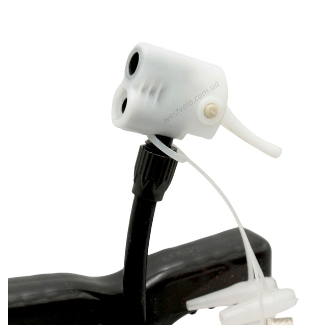 Насос вело металевий 2-ний наконечник (AV/FV) золотистий (під ромашку) фото westvelo.com