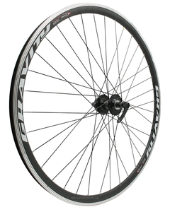 Колесо 28-29 перед, обід 2-ний чорний, втулка AL. NECO MS31F, диск 6 болтів,ексцентрик,чорна спиця