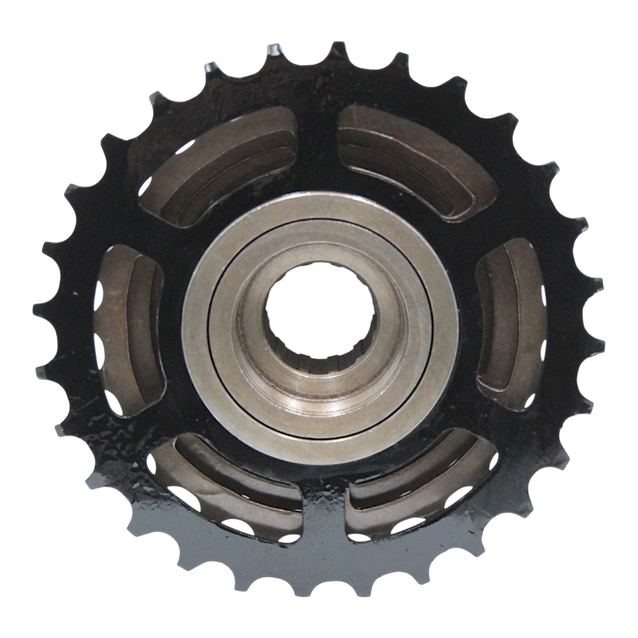 Зірка задня різьбова 7-рик SUNRUN M728 чорно-коричнева (14-28T) фото westvelo.com