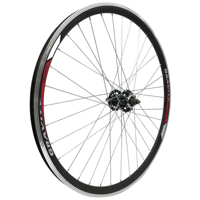 Колесо 27,5 перед, обід 2-ний чорний, втулка SHUNFENG, диск 6 болтів фото westvelo.com