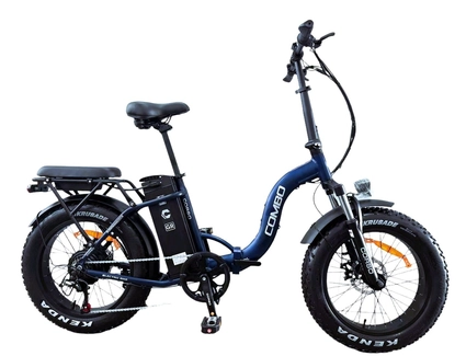 Електрофетбайк 20 AL Corso «COMBO» CM-60432 алюміній складний, двигун 750W, акумулятор 48V 20Ah літієвий, (к-т SHIMANO) синій + провід