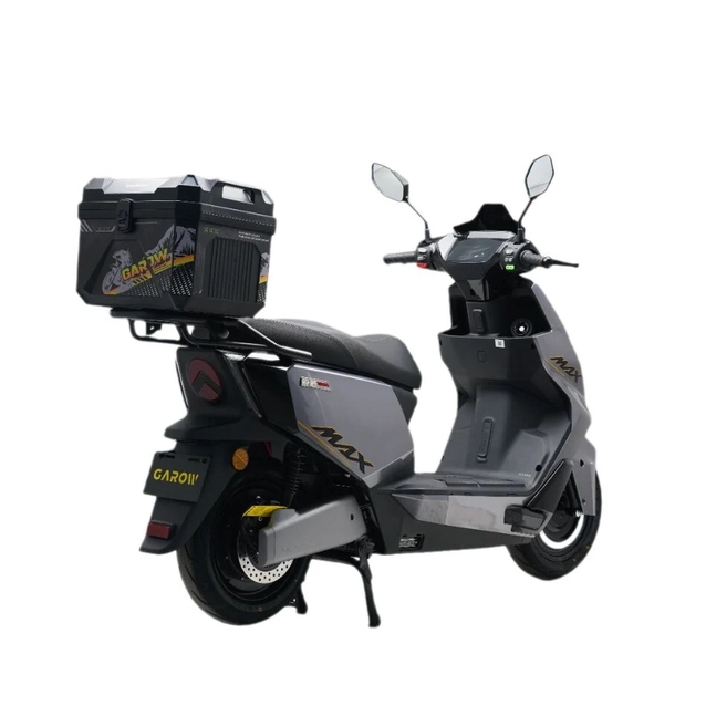 Електроскутер Garow «L850» GR-4480, двигун 2999W, акумулятор 72V 48Ah літій-залізо-фосфатний, сірий, колеса 12" фото westvelo.com