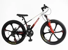 Велосипед 24 MG Corso «MAGNUM» MN-24255 магній 11", (к-т SHIMANO) біло-червоний фото westvelo.com