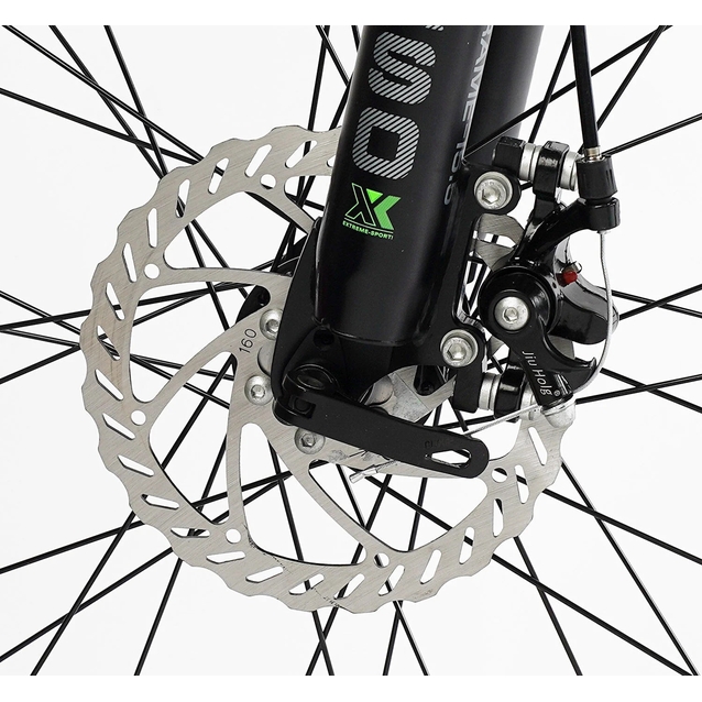 Велосипед 27.5 AL Corso «LEGEND» LG-27754 алюміній 15,5", (к-т SHIMANO) чорно-сірий фото westvelo.com