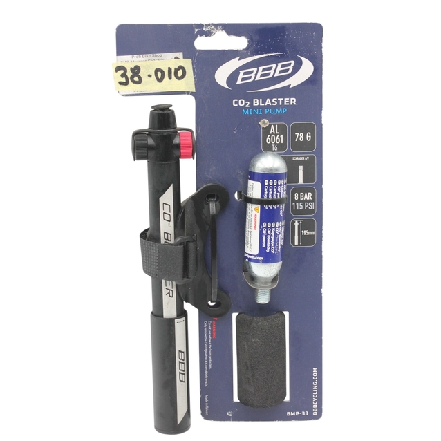 Насос вело BBB BMP-33 (Co2) "Blaster" combi pump чорний (AV/FV) фото westvelo.com