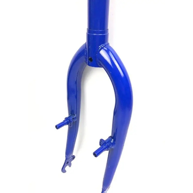 Вилка 16 сталева синя з кріпленням під V-brake, шток L-200mm р.з L-100mm фото westvelo.com