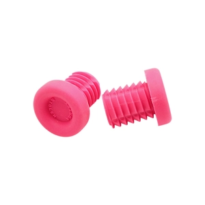 Заглушки керма (баренди) STOLEN (Rubber Vortex Neon Pink) пластик, рожевий (Тайвань)