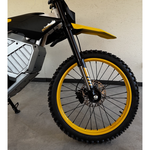 Електродіртбайк Corso STORM «MIMBOB» E-3000 Rally SM двигун 2999W, акумулятор 72V 27Ah літієвий, чорно-жовтий, колеса 19/17" фото westvelo.com