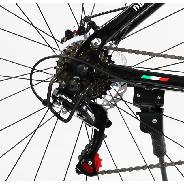 Велосипед 29 ST Corso «ALPHA» LF-29111 сталь 21", (к-т SHIMANO) чорно-синій фото westvelo.com