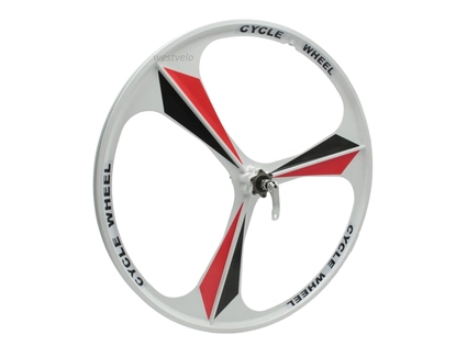 Колеса 26 перед+зад, обода ЛИТІ білі, на промах, диск 6 болтів, ексцентрик