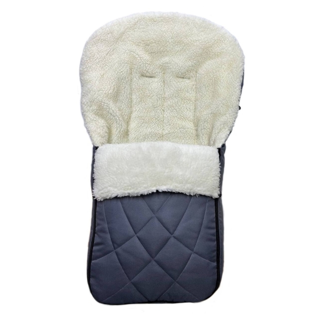 Конверт на хутрі темно-сірий фото westvelo.com