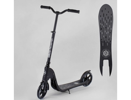 Самокат дитячий 2-х колісний, PU Best Scooter BS 72378 чорний, Ø200mm, AL+ST