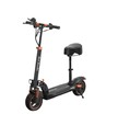 Електросамокат Best Scooter MS-30819 двигун 800W, акумулятор літієвий 48V 15Ah з сидінням, складний, колеса 10, чорно-помаранчевий фото westvelo.com