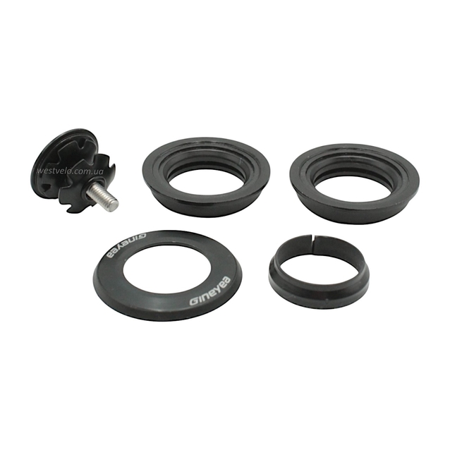 Рульовий набір мтв безрізьбовий, GINEYEA , картридж 44мм, віночки з пелюстками фото westvelo.com