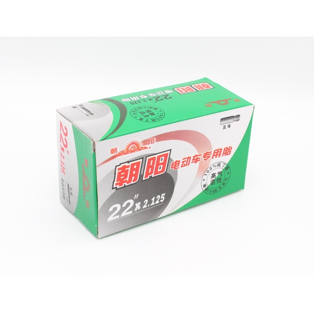 Камера 22-2.125 прямий ніпель CHAOYANG для електровелосипеда E-bike фото westvelo.com