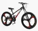 Велосипед 24 AL Corso «EVOLUTION» EV-24314 алюміній 11", (к-т SHIMANO) чорно-червоний фото westvelo.com