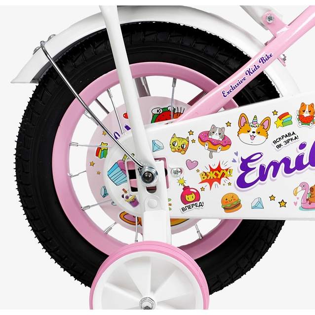 Дитячий велосипед 12 ST Corso «EMILY» ML-15569 рожевий фото westvelo.com