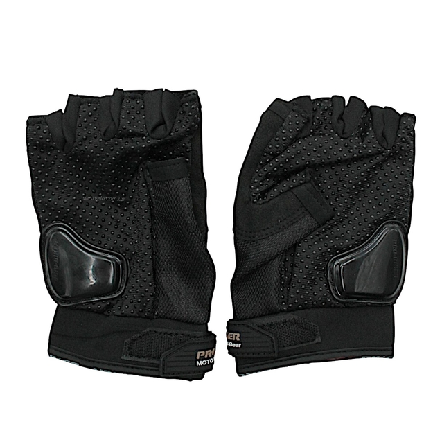Мото рукавиці (L) "PRO BIKER" (MCS‑04) чорні (з відкритими пальцями ) фото westvelo.com