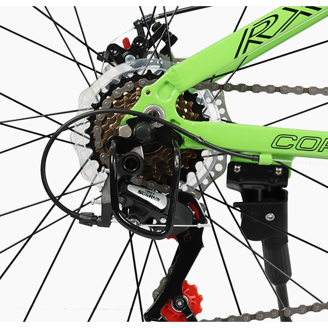 Велосипед 26 AL Corso «PROJECT»  RJ-26965 алюміній 13", (к-т SunRun) салатовий фото westvelo.com