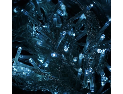 Гірлянда-штора 4х0,6 м, 120 лампочок, на батарейках, біле світло, 2 режими (C 61480)