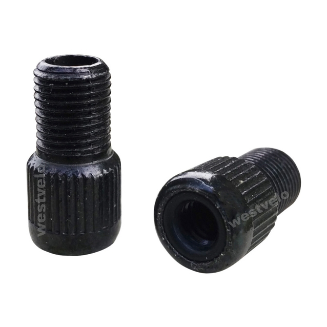 Перехідник на французький ніпель, dunlop, PRESTA, AL, чорний (FV/DV) фото westvelo.com