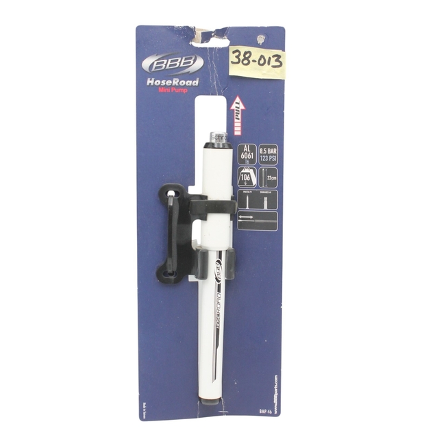 Насос вело BBB BMP-46 Hacoc "HoseRoad" 220mm alloy біл.(AV/FV) фото westvelo.com