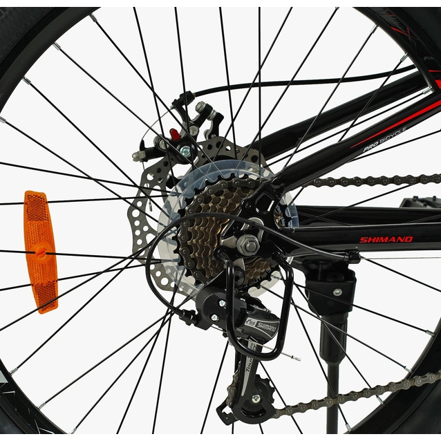 Велосипед 24 AL Corso «OPTIMA» TM-24114-1 алюміній 11", (к-т SHIMANO) чорно-білий фото westvelo.com