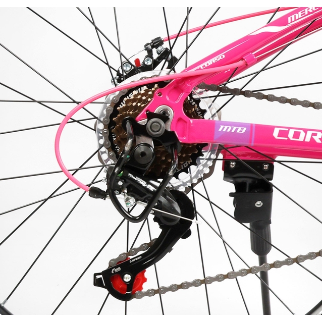 Велосипед 26 AL Corso «MERCURY» MR-26579 алюміній 13", (к-т SHIMANO) рожевий фото westvelo.com