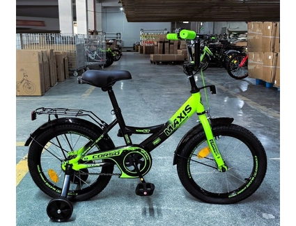 Дитячий велосипед 16 ST Corso «MAXIS» MX-10822 чорно-салатовий